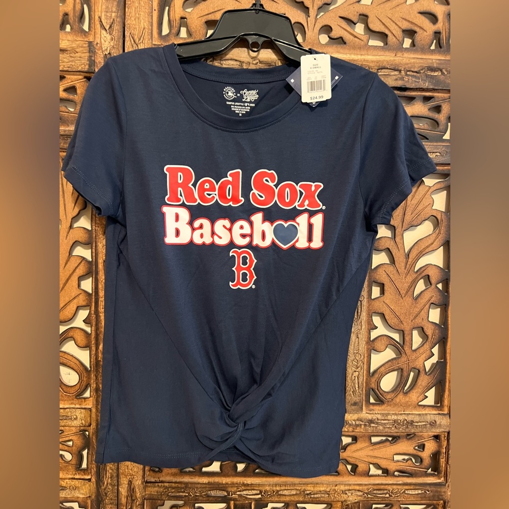 Genuine Merchandise Navy Red Sox Baseball Tee
